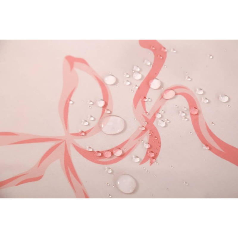 Luxape Luxape Bow Shower Curtain, Coquette Handcrafted Bow Tie Bath
