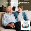 Someki Grandson Bracelet From Grandma Adjustable Multicolored Black Obsidian Bead