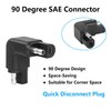 CERRXIAN Right Angle SAE Polarity Reverse Adapter, 90 Degree SAE