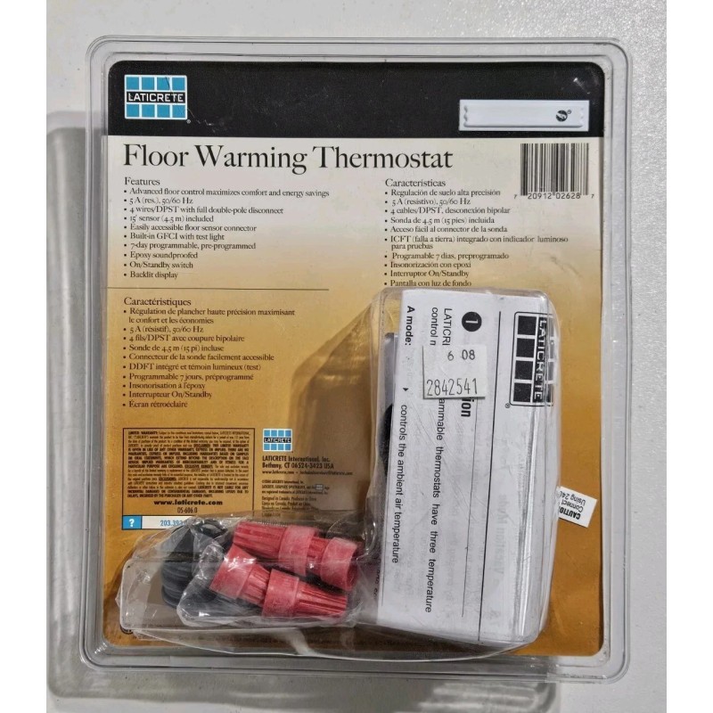 Laticrete 0800-0006-2 Floor Warming Thermostat Programmable 120V ☆ New /