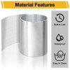 Vigorous 6in x 50ft Aluminum Flashing, 0.2mm Waterproof Metal Roofing