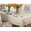 SARO LIFESTYLE 731.N40S (1 Piece) Toscana Square Tablecloth, 40", Natural