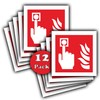 Fire Alarm Call Point - Waterproof Vinyl Sticker Signs -