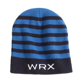 Subaru Logo WRX Striped Knit Beanie Cap Hat Ascent Forester WRX Sti Legacy Outback Impreza Crosstrek BRZ Solterra Black