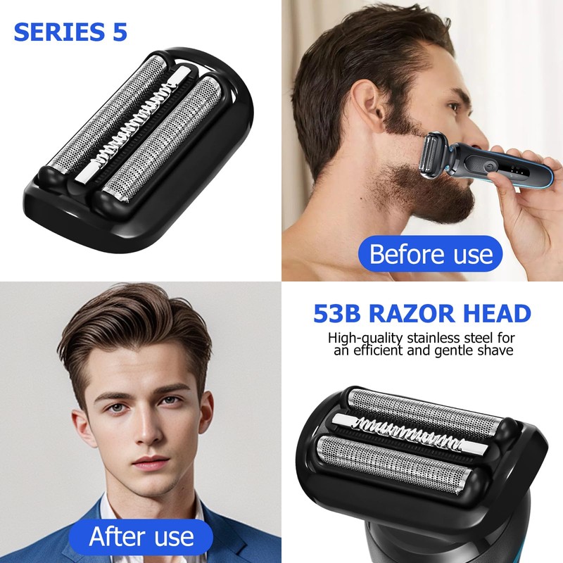 Ixydor Razor Heads 53B Replacement for Shaver Compatible with Series