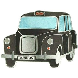 London Souvenir Fridge Magnet Black Taxi Hackney Cab Gift UK GB PVC England