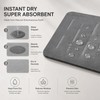 31.5"x19.7" Stone Bath Mat for Bathroom, Large Diatomite Bathmat