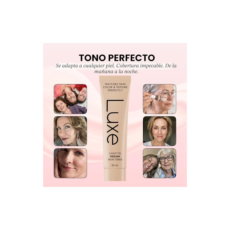 Base de maquillaje Luxe que cambia de color - Luz