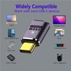 ZIXINZIYI Adapter USB C, Right Angle Adapter Type C with