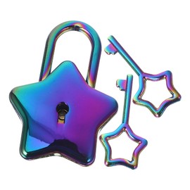 Mini Locks with Keys Cute Star Lock Star Shaped Padlock for Jewelry Box Purse Handbag Backpack Cabinet Treasure Chest Suitcases Letter Box Diary Notebook