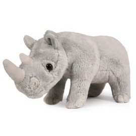 Ice King Bear Wild Animal Small Stuffed Animals Zoo Family Plush Toy (Rhino 7 Inches)
