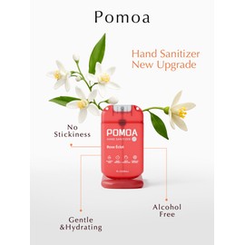 Alcohol Free Hand Sanitizer Spray, Non Irritating, Hydrating and Non Greasy, Gentle Fine Mist, Travel-Friendly Pocket Size 1 Fl Oz (Pack of 3), Soft Floral