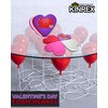 KINREX Valentine's Day Foam Hearts - Valentines Craft - Multicolor