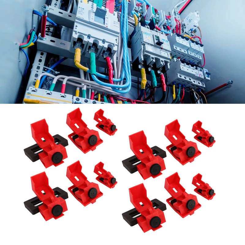 12 Pcs Single Pole Breaker Lock Out Device Nylon Breaker