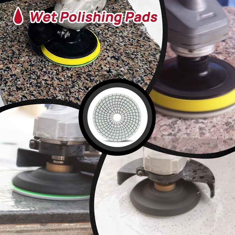 FOCSTOL Diamond Wet Polishing Discs - Pack of 6 100