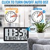 TXL Atomic Wall Clock with Backlight, Battery Operated Digital Wall
