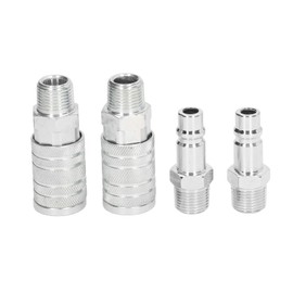 Conexiones Neumáticas, Conector Rápido Conexión de Manguera de Aire NPT de 1/2 Pulgada Fácil Instalación 300 PSI Hembra Macho Alto Flujo para Equipos