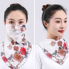 Red Summer Hiking Multi-functional Face Mask Balaclava Scarf Golf Sun Visor 3ea