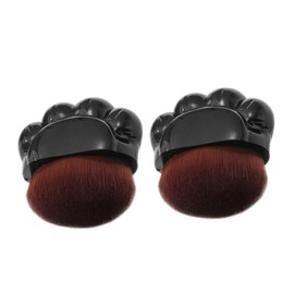 minkissy Women's Foundation Brush Set Cat Paw Design Soft Artificial Fiber Bristles Easy Precision Application