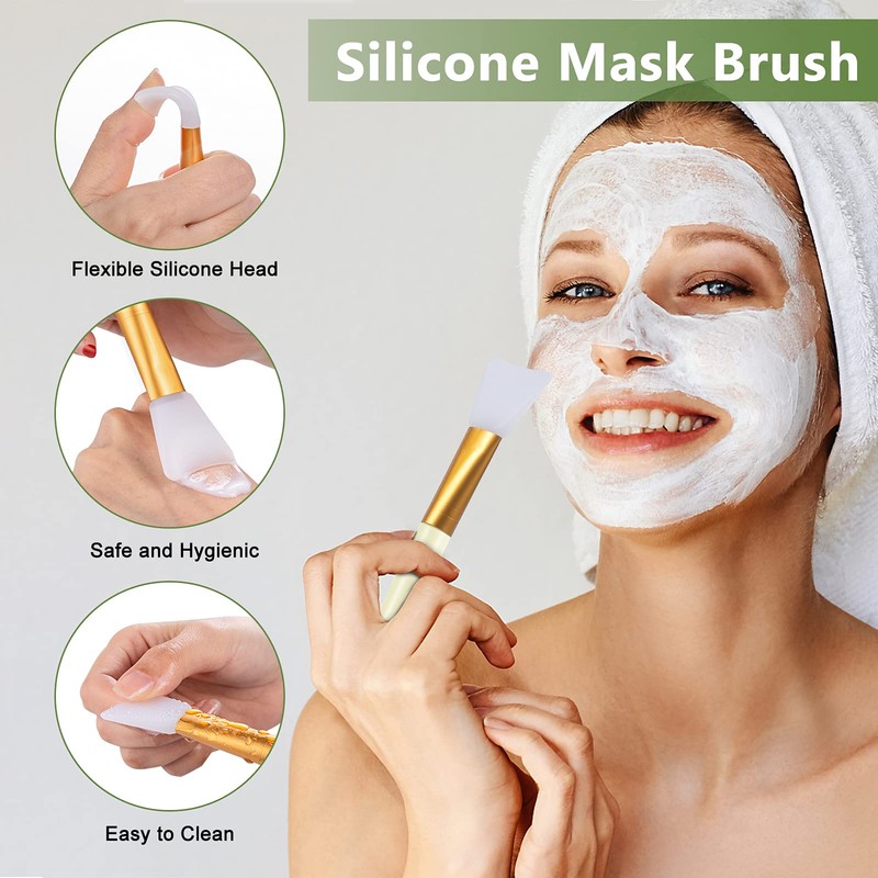 Jade Roller Set for Face, Gua Sha Stone Massage Set