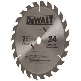 DEWALT Circular Saw Blade 7-1/4-Inch, Carbide 24 Tooth (DW3577C)