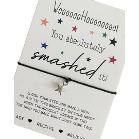 You smashed it gift | Passing exams gift | New job gift | You smashed it wish bracelet