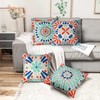 KHOYIME Outdoor Waterproof Throw Pillow Covers 18x18 Set of 4