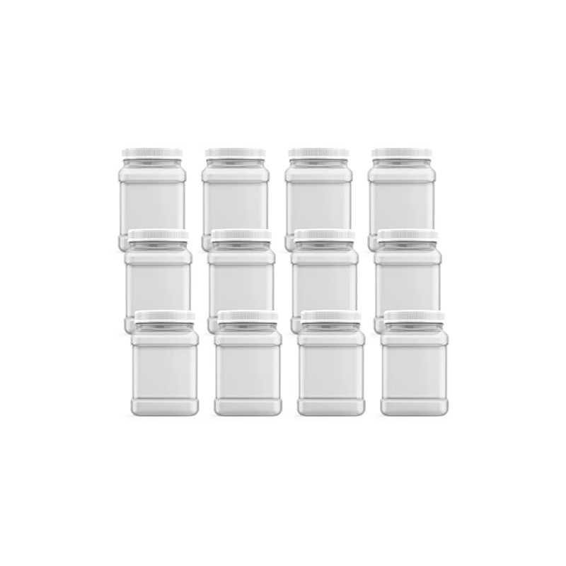 Mountain West Company 48 fl oz Square Clear Jar with