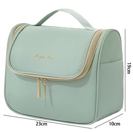 Makeup Bag Travel Toiletry Bag Large Wide-Open Travel Bag Waterproof Large Capacity Cosmetic Bag with Two-Way Zipper Handheld Makeup Storage for Travel, Bathroom, and Everyday Use