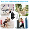 cersaty® Pack of 3 Resistance Band Wall Anchor, Black Fitness