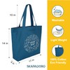 SKAPADORO Canvas Handbag with Large Zipper, 100% Cotton Inner Pocket,