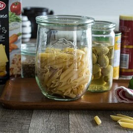 Germany/WECK WECK | Tulip Shape WE-745 33.8 fl oz (1,000 ml), Storage Container, Glass Canister, Kitchen Utensils, Kitchen Goods