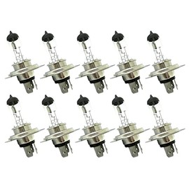 CARALL Halogen Bulbs 24 V for Trucks (H4 24 V 75/70 W P43t) Pack of 10