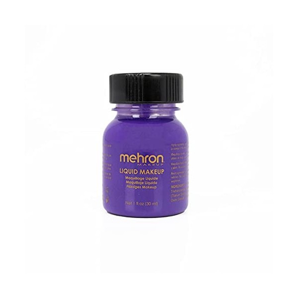 Mehron Makeup Liquid Face and Body Paint (1 oz) (PURPLE)