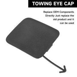 Yollky Rear Bumper Tow Hook Cover Cap for Toyota CHR 4 Cyl 2.0L 2018-2020 | Durable and Sturdy | 52162-F4010 | Tow Hook Eye Hole Cover Cap - Midnight Black