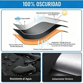 ZHEYU Persianas Opacas Portátil,400x145cm Cortinas Opacas con Aislamiento Térmico con Bolígrafo, Regla y Bolsas, Pegatinas de Doble Cara,Se Puede Cortar,Adecuado para Viaje Dormitorio Cuartos.