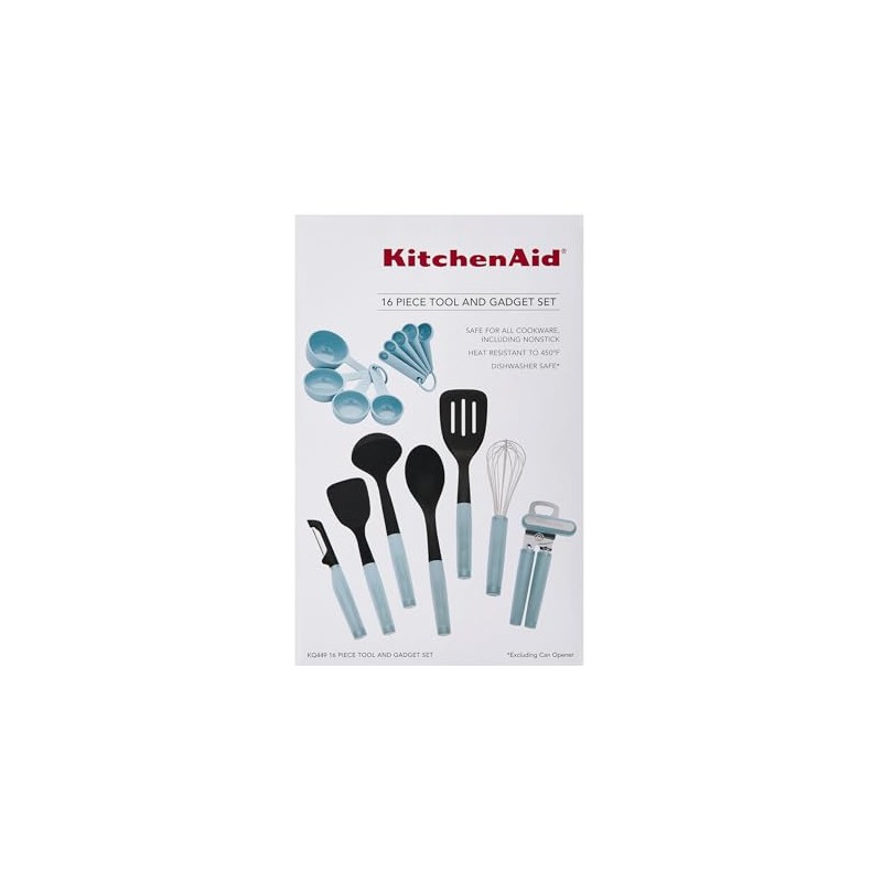 KitchenAid Universal Tool and Gadget Set, 16 Piece, Mineral Water