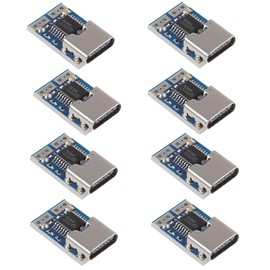 Pack of 8 PDC004-PD PD Decoy Module, USB-C PD 12 V DC Fixed Voltage Power Trigger Module 5A Type-C Socket Input for Notebook and Smart Homes (20 V)