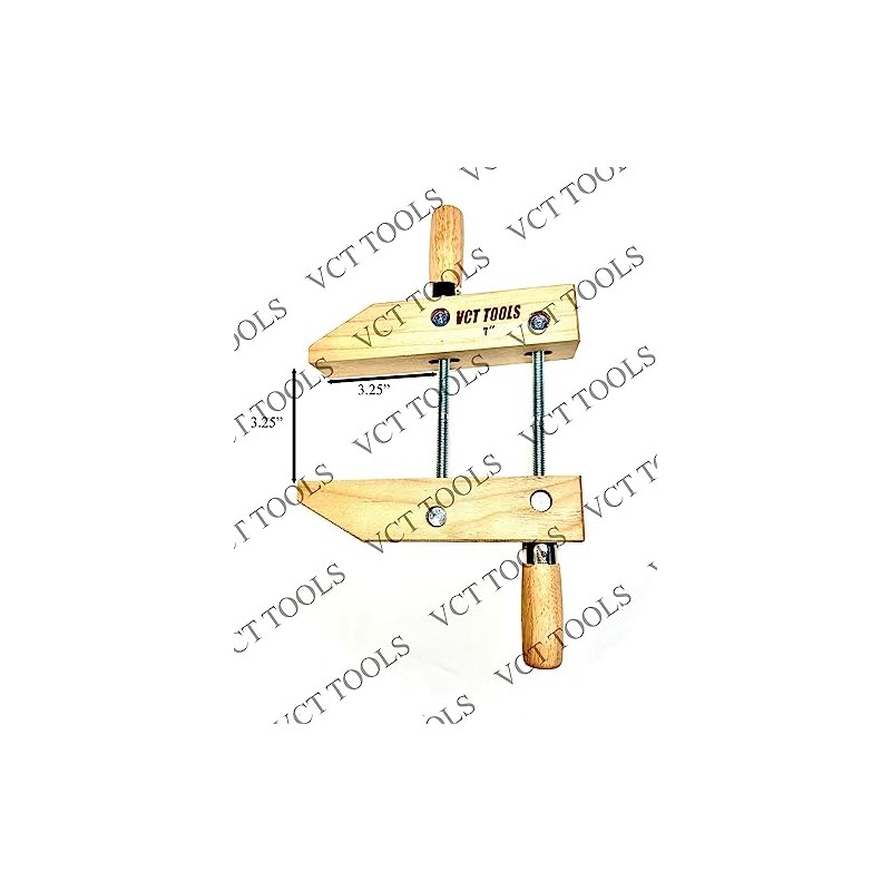 VCT 7" Inch Wooden Handscrew Clamp Hand Screw Clamps for