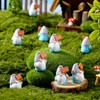 24 Pcs Mini Resin Gnomes Figurines Bulk Miniature Tiny Fairy