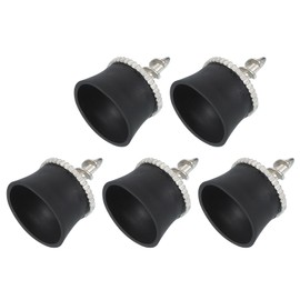 PATIKIL Golfball-Retriever Greifer, 5 Stück Golfball-Saugnapf-Greifer aus Zinklegierung Puttergriff-Picker-Upper-Werkzeug für Golfer Putter-Schwung-Griff-Zubehör, Schwarz