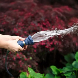 Heavy-Duty Brass Garden Hose Nozzle, Adjustable Water Flow Spray Gun for Irrigation and Cleaning, Quality Anti-Corrosion, Ergonomic Handle, Fits Standard Hoses