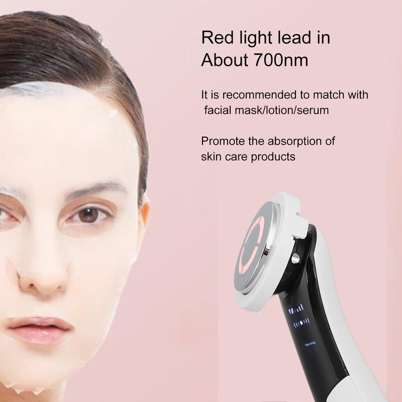 Facial Massage Cleansing Skin Rejuvenation Machine Adjustable Red Blue Light