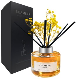LEAMERR Reed Diffuser Sets Home Fragrance Essential Oil Diffuser Royal Rose Scent- 7 oz (210 ml) Fragrance Oil Diffuser for Bedroom Bathroom Home Décor Includes Reed Diffuser Sticks Scented Oils