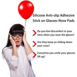Soft Foam Eyeglasses Nose Pads Self Adhesive Non Slip Nose Pads for Glasses Anti Slip Eyeglass Nose Pads for Plastic Frames Glasses Sunglasses 12 Pairs