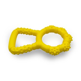 KITIVIALA Tug of War Dog Toy, Interactive Dog Pull Toys, Adult and Puppy Teething Toy, Tough Chew Toy for Small Medium Large Dogs, Rubber, Lightweight, Comfortable Grip (Yellow)