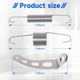 Universal 59206 Carburetor Throttle Return Spring and 4708 Throttle Return Spring Bracket for Most 5-1/8 Carburetor Necks (4Pack)