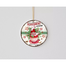 Twisted R Design Peppermint Cocoa Christmas Ornament