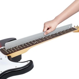 Frautron Guitar Neck Notched Straight Edge, 4mm Thickness Guitar Neck Maintenance Setup Tool, Pro Luthier Repair Tool for 25.5"(F) & 24.75"(G) Scale and Many Other Guitar Fretboard & Frets