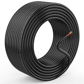 18 Gauge Electrical Wire 100FT 18 AWG 2 Conductor Copper Wire Flexible Cable for Home, Garden, Courtyard, Lamp Cord, Automotive Wiring, Marine Cable